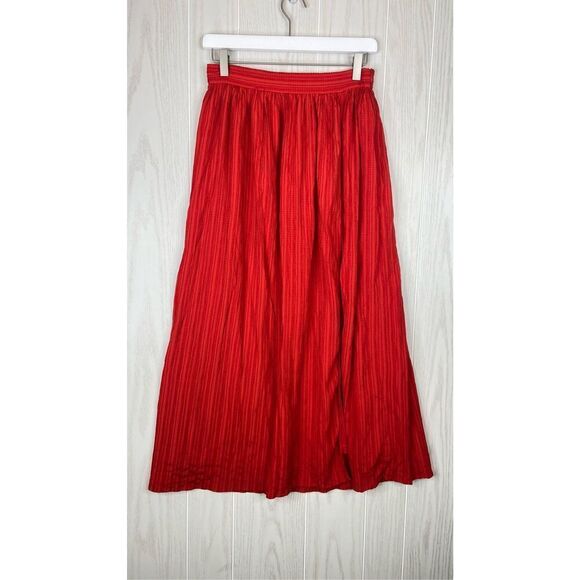 Lulus Dresses & Skirts - Lulus Womens Maxi Skirt Red Size Small Midsummer Memories Boho Textured Festival